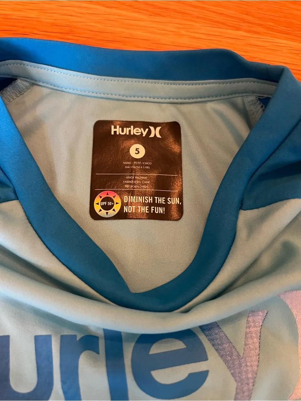 Hurley Boys' Teal & Navy Long-Sleeve Rashguard Swim Set